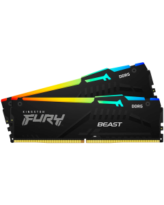 Kingston DRAM 16GB(2х 8GB) 5200MT-s DDR5 CL40 DIMM FURY Beast RGB XMP