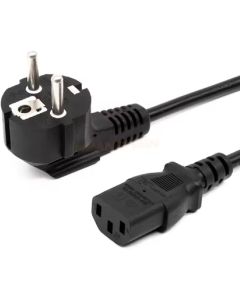 Кабел захранващ 220V IEC 60320 C13 1.8м Черен