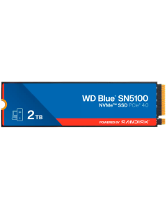 Western Digital Blue SN5100, M.2 2280, PCIe NVMe 4.0 x4, 3D NAND, 6700 MB/s, 7100 MB/s, TBW 900 TB, Син