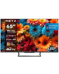 METZ Телевизор 65 65MQF7500Z, QLED+, 4K, Google TV, 120Hz