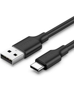 USB кабел Ugreen, USB-A - USB-C, черен, 1 м