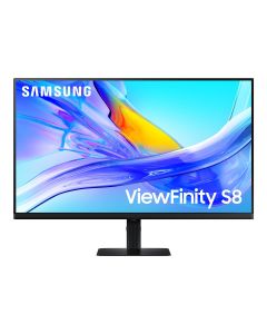 SAMSUNG Viewfinity S8 S80UD 32inch, UHD, 16:9, 3840x2160, VA, 350 cd/m², 5ms, HDR10, HDMI, DP, USB-C, черен