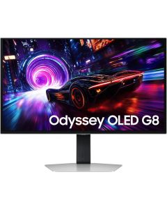 Samsung Odyssey OLED G8, 32" 3840 x 2160 4K UHD, Maтов, OLED, 240 Hz, 260 cd/m2, DisplayPort, HDMI, Сребрист