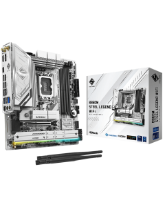 INTEL B860 STEEL LEGEND WIFI - 4x DDR5, Socket 1851, mATX, 4x PCI-E 4.0, 4x PCI-E 5.0, 1 x M.2, 1x HDMI, 1x DP