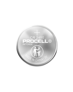 Бутонна батерия DURACELL PROCELL CR2450, 3V, 1 бр. bulk, Литиева, цена за 1 бр.