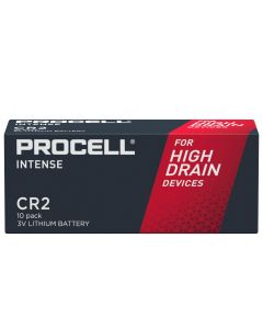 Батерия литиева индустриална CR2 3V 10 бр. в опаковка PROCELL INTENSE DURACELL, цена за 10 бр. батерии