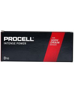 Батерия алкална индустриална LR20 D 10pk опаковка INTENSE PROCELL, цена за 10 бр.