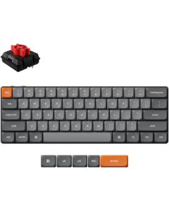 Keychron K9M-H1, геймърска, механична, Bluetooth 5.1, RGB подсветка, черен
