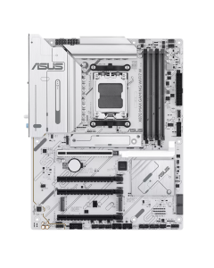 ASUS X870 MAX GAMING WIFI7 - 4xDDR5 4xSATA3 RAID HDMI 3xM2 GLAN 4xPCIEx16 WiFi, Бял цвят