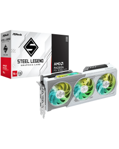 ASROCK AMD Radeon RX 9060 XT Steel Legend OC, 16GB GDDR6, 128-bit, HDMI, 2x DP