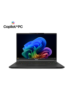 MSI Stealth A16 AI+ A3XVFG, 16.0", WQXGA, AMD Ryzen AI 9 HX 370, NVIDIA RTX 4060 8GB GDDR6 DLSS 3, 32 GB, 1 TB SSD, Win 11 Home, Черен