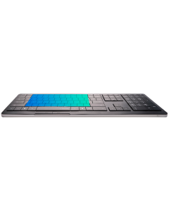 CLEVETURA CLVX 1 Touch-On-Keys AI Wireless Keyboard, ANSI US Windows Layout, Scissor Switches, Aluminum Chassis, Interactive RGB, Windows-Linux-MacOS support