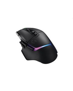 Logitech GLIGHTSYNC RGB502 X PLUS, 100 – 25,600 dpi, LIGHTSYNC RGB, USB донгъл, USB Type-C, PTFE крачета, DPI бутон, Черен