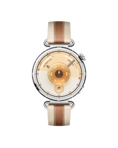 Huawei Watch GT6, Konsu-B19W, 1.32" AMOLED Дисплей, 5ATM, IP68, IP69, Bluetooth 6.0, Сребрист/Кафяв