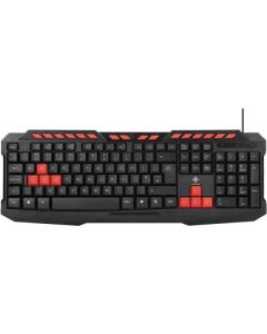 Deltaco GAM-024UK, геймърска, мембранна, USB, UK подредба, 6-клавишен anti-ghosting, черен