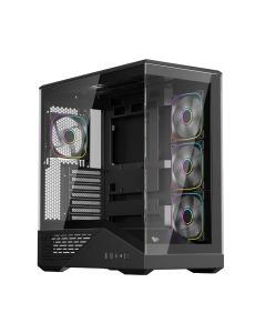1stPlayer кутия Case ATX - GM7 Black - 4 x 120 mm A-RGB fans included, USB-C