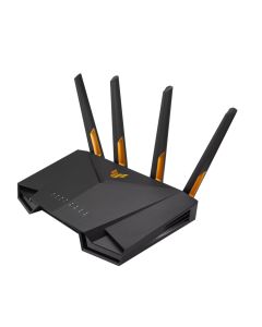 Asus Gaming Wireless Router, TUF Gaming AX3000 V2, AX3000, Dual-Band, Quad-Core 1.7GHz CPU, 256MB-512MB Flash-RAM, 2.5G port, AiProtection Pro, Adaptive QoS, VPN Fusion, IPTV, OFDMA, Beamforming, Link Aggregation, Port forwarding, Game Boost, AiMesh