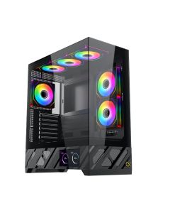 Xigmatek кутия Case E-ATX - Alphard Pro - 6 inch LCD Display, 6 ARGB Fans