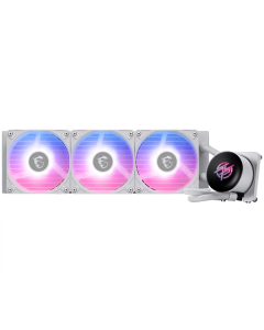 MSI MPG CORELIQUID P13 360 Бял, 3x120mm Pre-installed CycloBlade 9 ARGB Daisy Chain Вентилатори, Intel LGA 1700-1851, AMD AM5-AM4