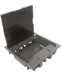 FLOOR BOX ANTHRACITE-16M STAINLESS STEEL COV