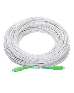 Fiber Optic Patch Cord SC/APC-SC/APC SM, Simplex 50m, TPU, бял