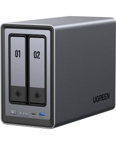 2-Bay Diskless intel N100 8GB DDR5 RAM 32GB System Drive, HDMI 4K 60Hz 2.5GbE*1, без дискове, DXP2800