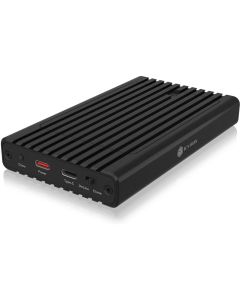 ICYBOX IB-2817MCL-C31 :: Кутия за 2 x NVMe SSD диска с функция за клониране, Type-C или Type-A, черен