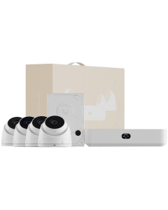 Ubiquiti UniFi UNVR-Instant-KIT-EU Compact Protect NVR Kit, includes (1) UniFi Protect NVR Instant with (4) G5 Turret Ultra cameras and (1) 1TB HDD, delivering an all-in-one solution for fast and effortless setup
