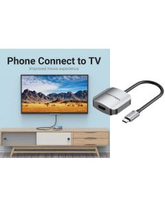 Преходник USB-C - HDMI VENTION TDEHB 4K 0.15m