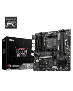 MSI B550M PRO-VDH, B550, AM4, mATX, 4x DDR4, 2x M.2, HDMI/DP/VGA