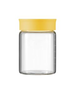BUYDEEM Стъклена кутия за съхранение 500мл, 3 броя, Mellow Yellow