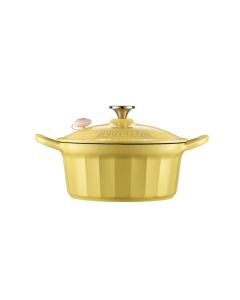 BUYDEEM Enameled Cast Iron Dutch Oven 3, 9L, model CP551, color Mellow Yellow