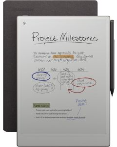 Таблет reMarkable Paper Pro 11.8, с включен стилус Marker Plus, Калъф Book Folio сив