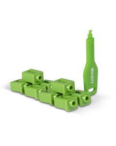 LINDY LNY-47912 :: SFP порт блокер, 10 бр. + 1 ключ, зелен