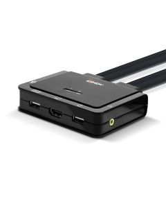LINDY LNY-42345 :: 2-портов HDMI 4K60, USB 2.0 & Audio KVM превключвател