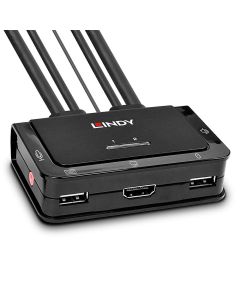 LINDY LNY-42340 :: 2-портов HDMI 4K30, USB 2.0 & Audio KVM превключвател
