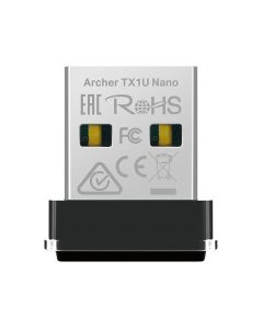 TP-Link Archer TX1U Nano, Wi-Fi AX300, USB 2.0, черен