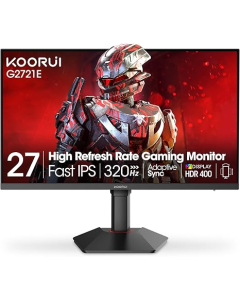 KOORUI G2721E, 27" 320Hz, QHD 2560x1440 16:9, 1x DisplayPort, 1x HDMI, Черен