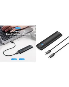 Кутия M.2 NVMe SSD Drive enclosure Orico PWM2-G2