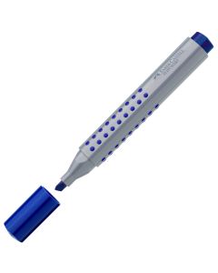 Faber-Castell Маркер за флипчарт Grip, скосен, син