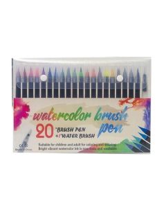 Foska Маркер-четка Brush, 20 цвята