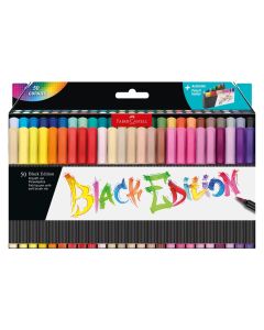 Faber-Castell Маркер-четка Black Edition, 50 цвята