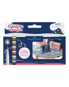Faber-Castell Маркер-четка Creative Happy Celebration, 6 цвята