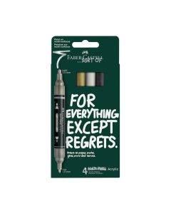 Faber-Castell Акрилен маркер Multimark Classics, 4 цвята