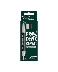 Faber-Castell Акрилен маркер Multimark, бял и черен