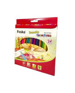 Foska Моливи Hexagonal, изтриваеми, 24 цвята