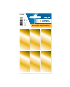 Herma Самозалепващи се етикети, 26 х 54 mm, златисти, 18 броя в опаковка