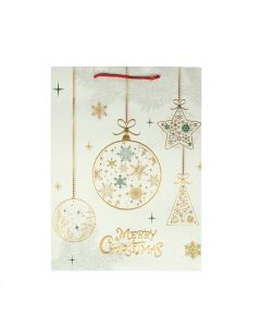 Подаръчна торбичка Merry Christmas - Играчки, коледна, 30 х 40 х 12 cm