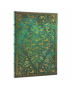 Paperblanks Тефтер Emerald Flower Grande, нелиниран, твърда корица, 120 листа