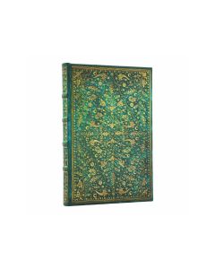 Paperblanks Тефтер Emerald Flower, Mini, нелиниран, твърда корица, 88 листа